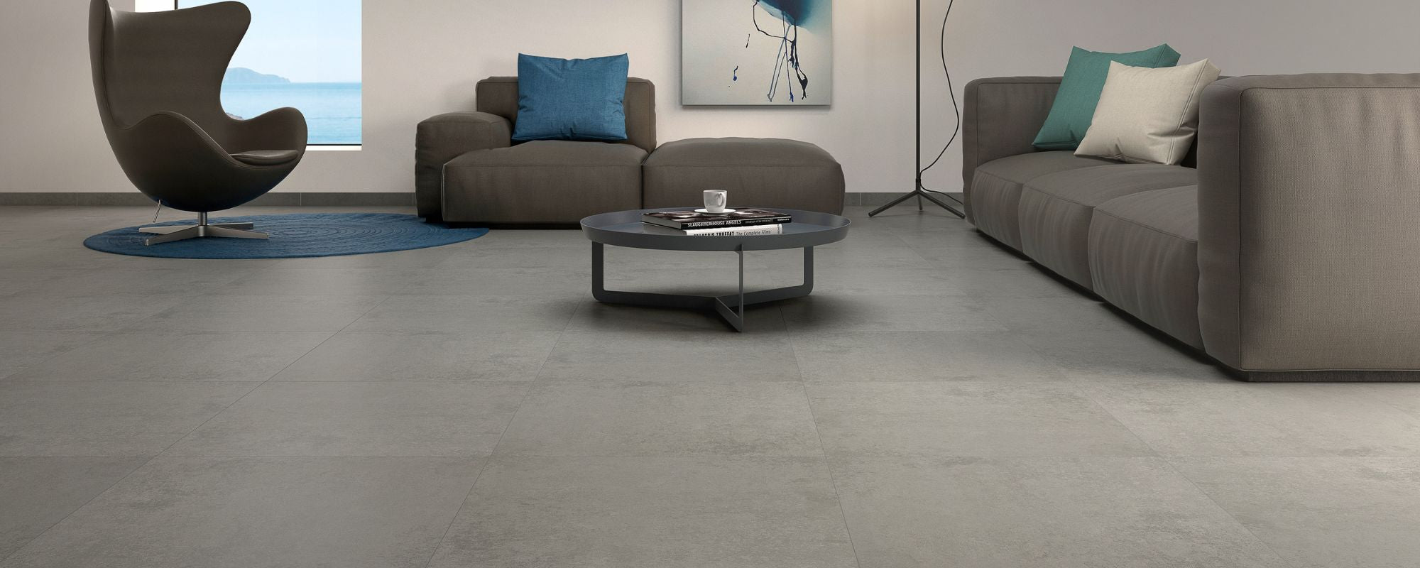 Matt Concrete Effect Floor Tiles