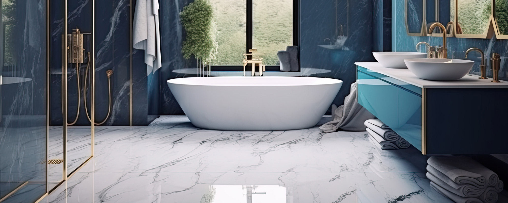 Polished Bathroom Tiles