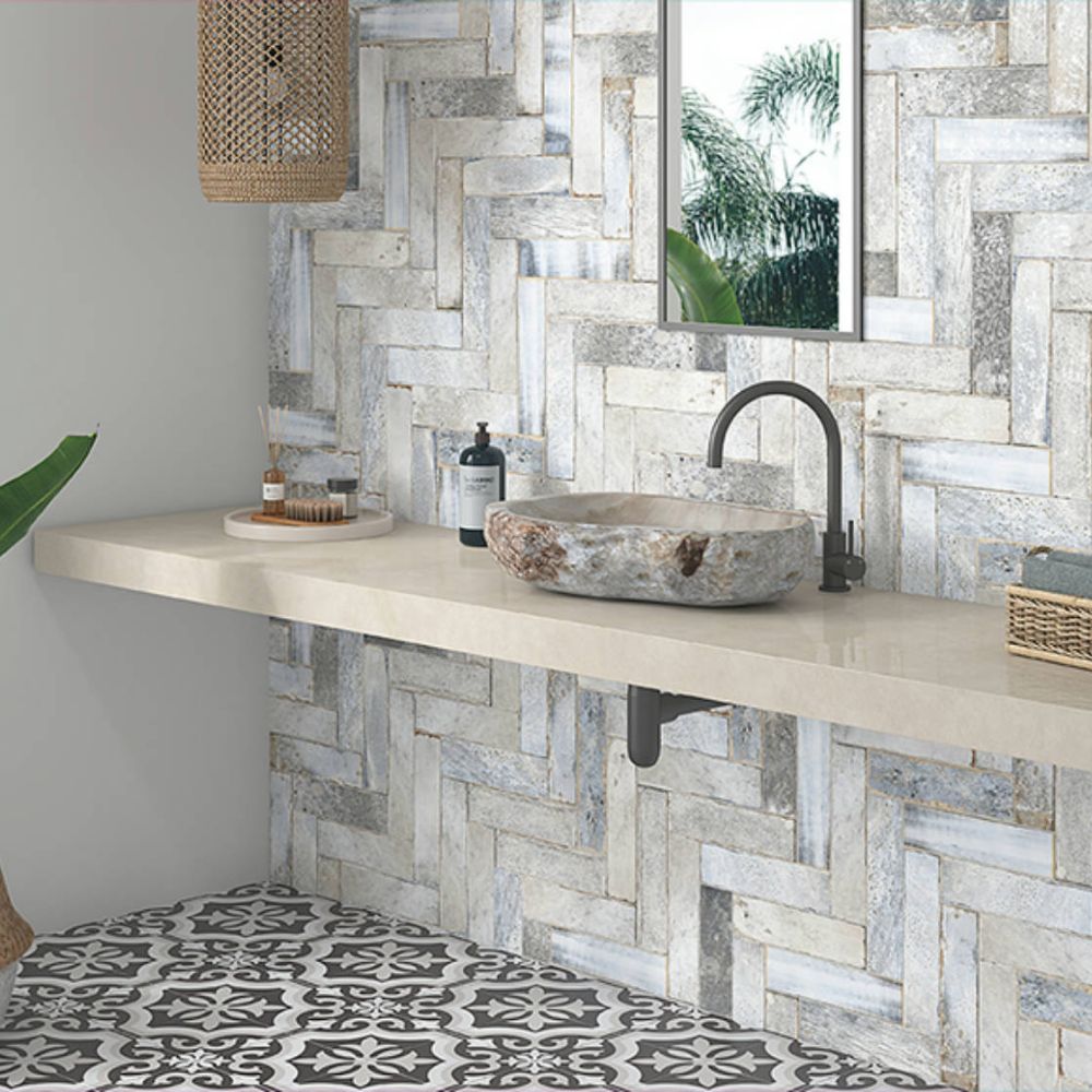 Alpi Grey Subway Tile Lifestyle