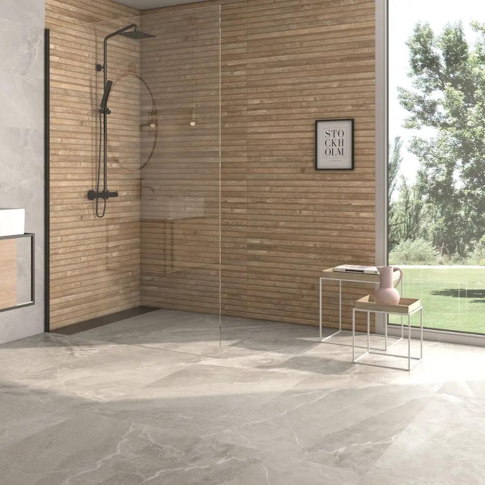 Baccoi Grey Anti-Slip Outdoor 20mm Porcelain Tile Shower