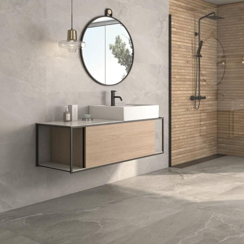 Baccoi Anti-Slip Outdoor 20mm Porcelain Tile White Bathroom