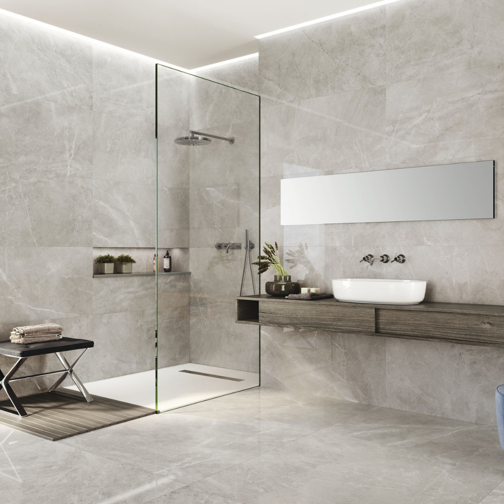 Bakuna Silver Polished 60x120cm Bathroom 1