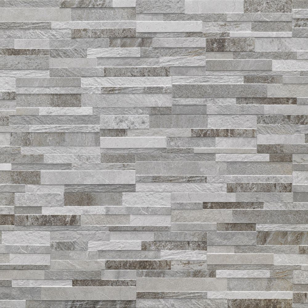 Kube Grey Split-Faced Tile Swatch