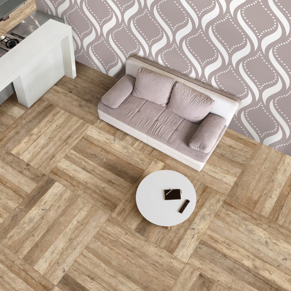 Maoir Miele 20 x 120cm rect Wood Effect Porcelain Tile Flooring Living Room