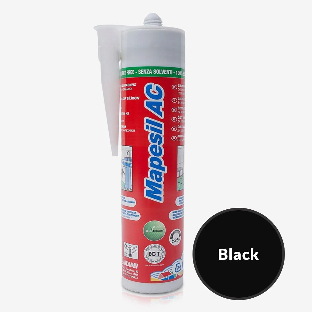 Mapesil Ac Silicone 310ml - Black | ROCCIA Outlet