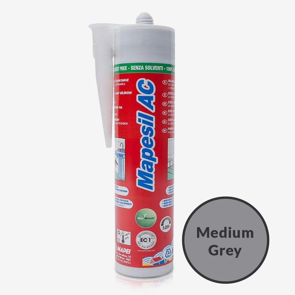 Mapesil Ac Silicone 310ml - Medium Grey | ROCCIA Outlet