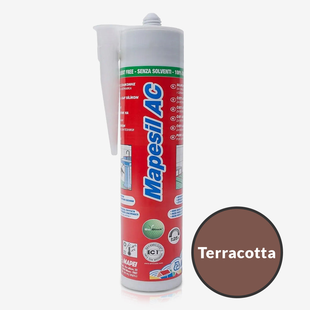 Mapesil Ac Silicone 310ml - Terracotta | ROCCIA Outlet