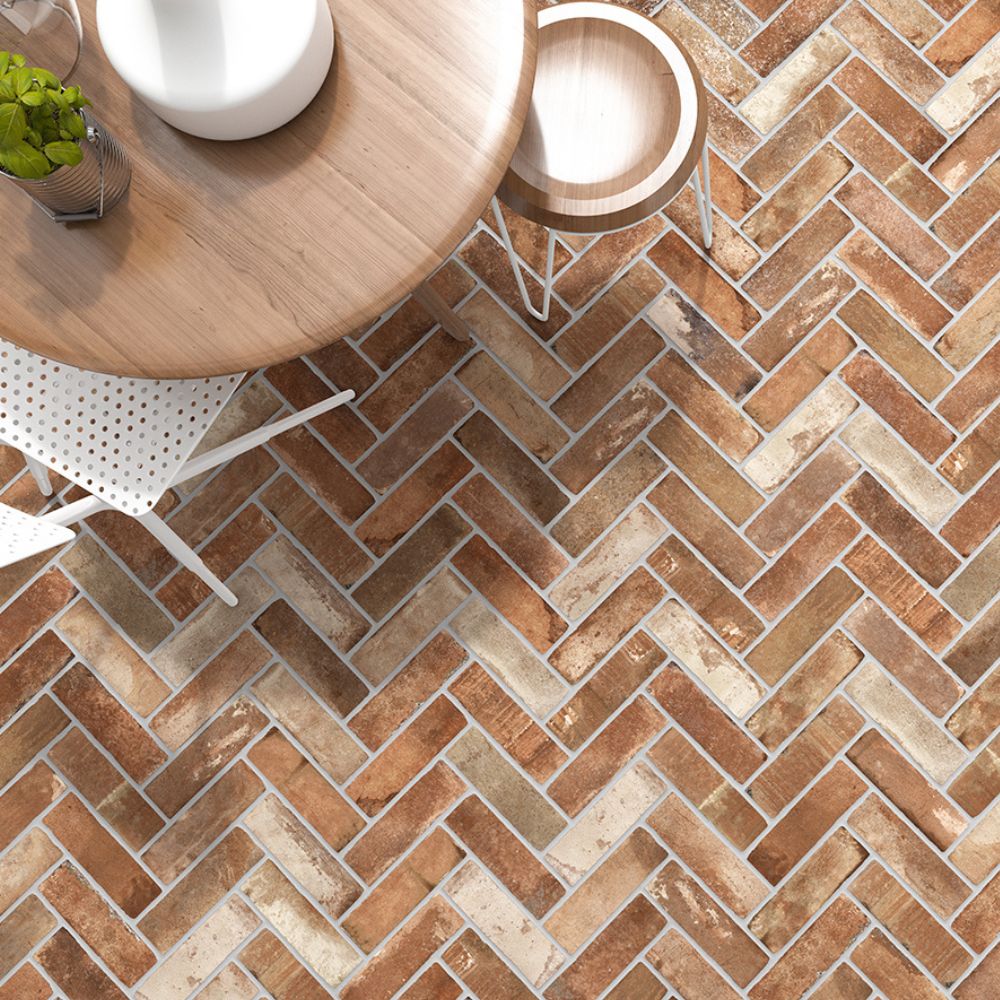 Old Wall Road Old Streed 7.5 x 25cm Tile Patio Flooring