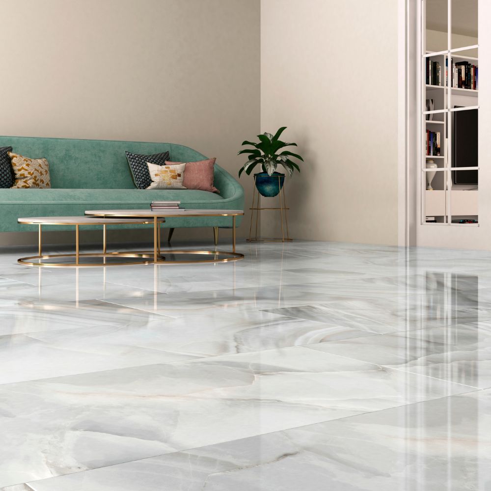 Onix Perla Polished Onyx Efect Porcelain Floor and Wall Tile Living Room Floor