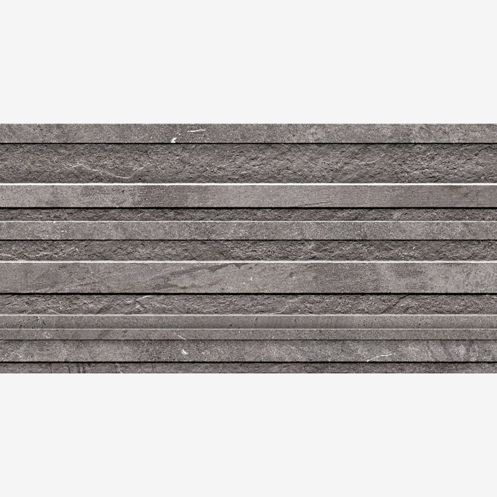 Ray Band Basalt Flames Decor 30 x 60cm TIle Swatch