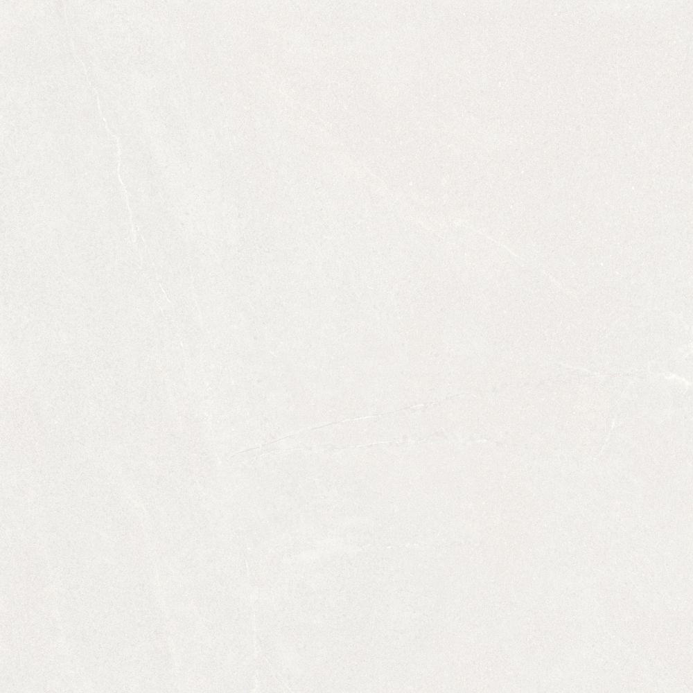 Seierra Blanco white stone effect tile swatch 120 x 120cm