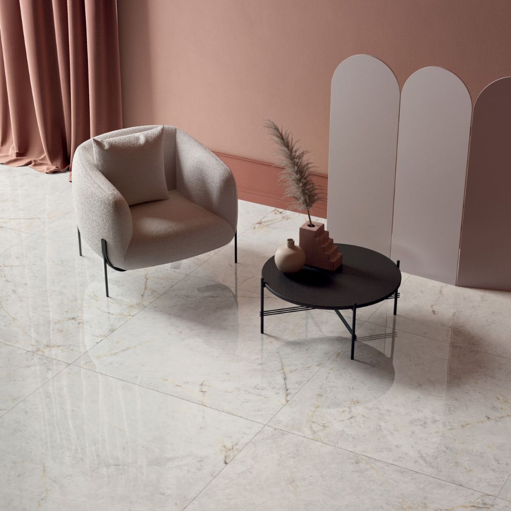 Sirrocco Gemstone Cristalli 60 x 120cm Onyx Effect Porcelain TIle Living Room Floor