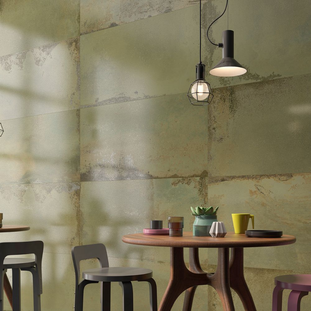 Solvenza Green 60 x 120cm Super Lappato Dining Room Wall