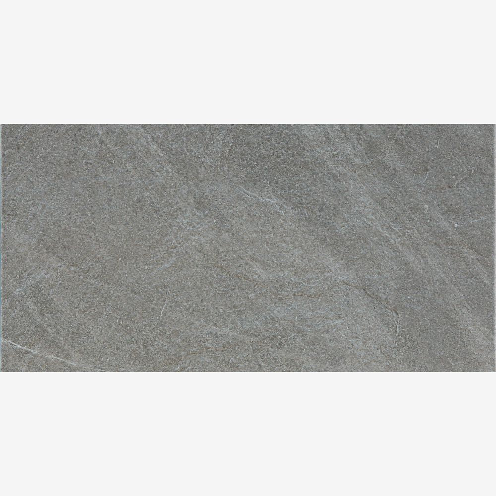 Tabor Grey Stone Effect matt Porcelain Tile Swatch