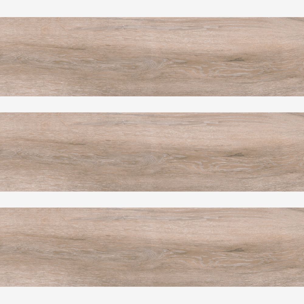 Teliere Beige Wood Efect Matt Porcelain Tile 24 x 88cm Swatch