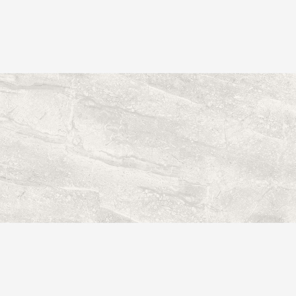 Travstone Gris 30 x 60cm Glossy Stone Effect Porcelain TIle Swatch