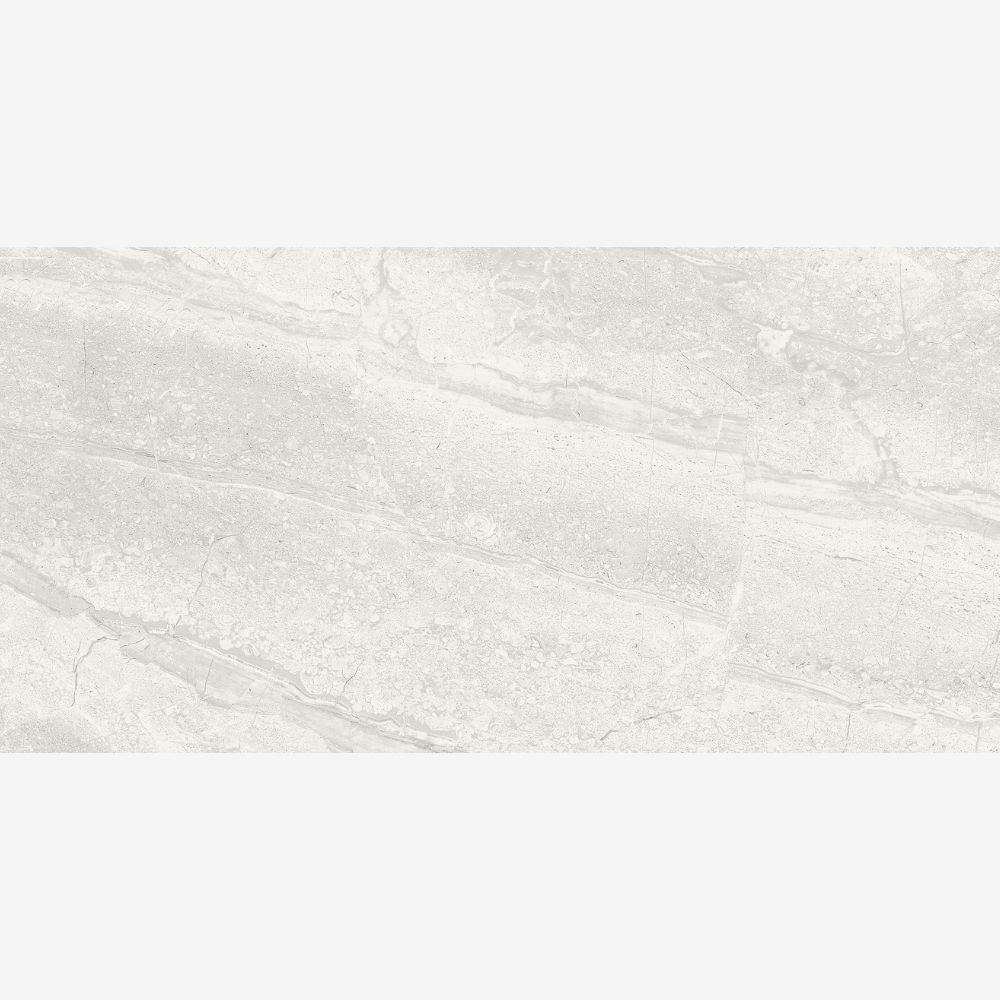 Travstone Gris 30 x 60cm Glossy Stone Effect Porcelain TIle Swatch