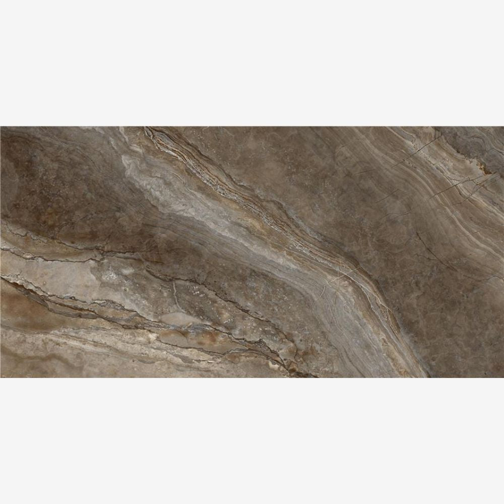 universe brown 60 x 120cm pulido polisjed porcelain onyx effect tile  swatch