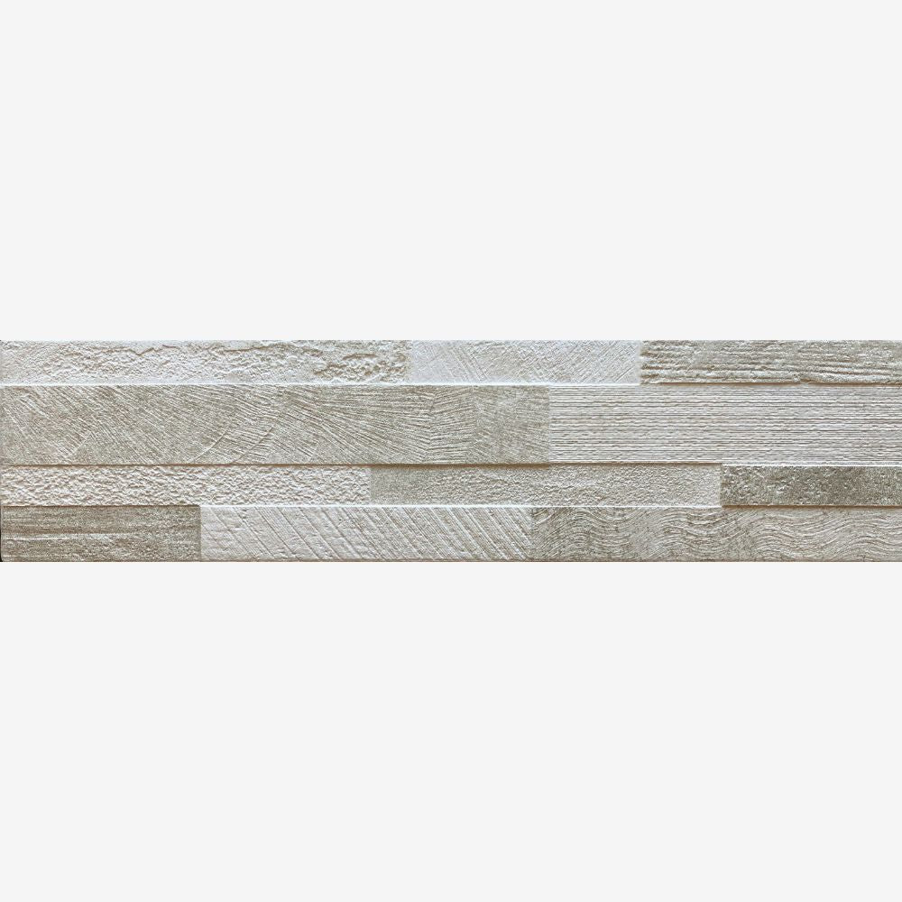 Vulcan 3D Beige Porcelain Tile Wall Cladding Swatch