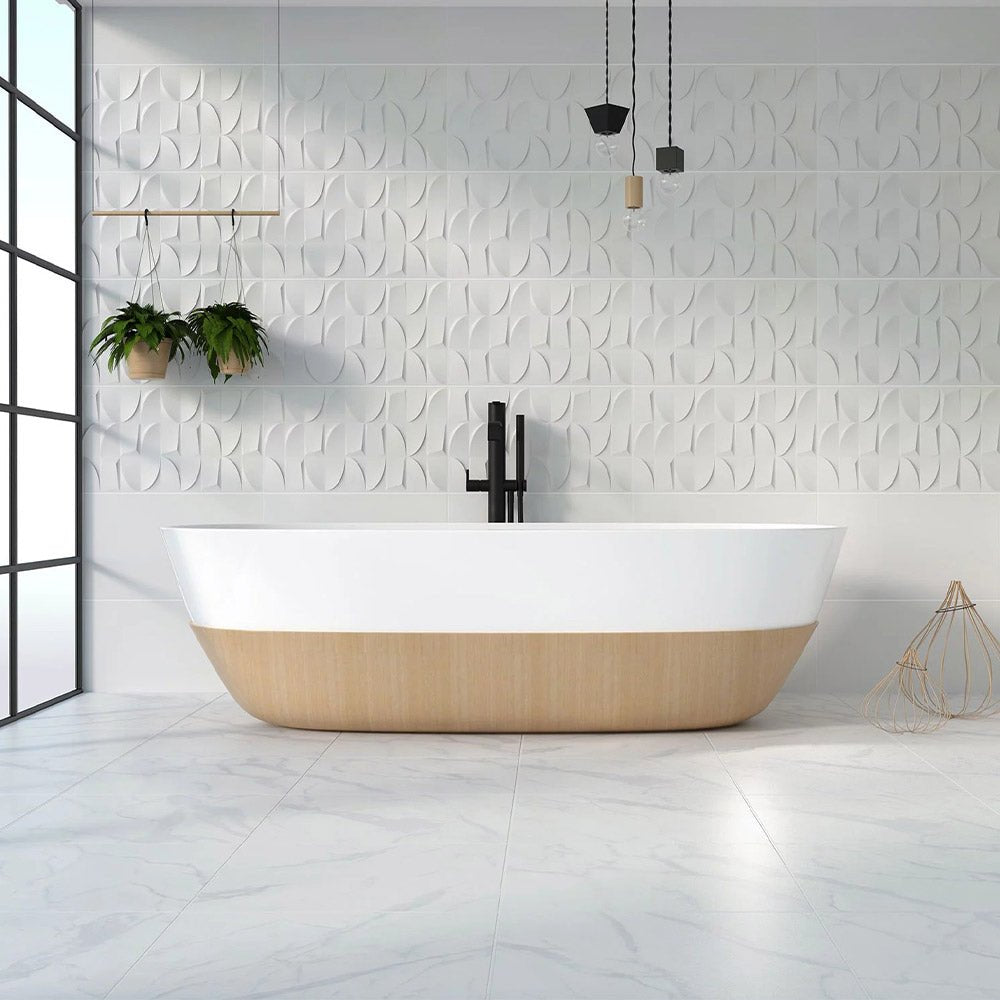 Flavelo Crema Marble Effect Tile - ROCCIA Outlet