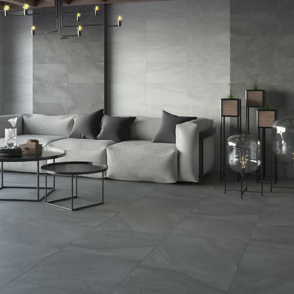 Mutaz Marengo Plain Stone Effect Tile - ROCCIA Outlet