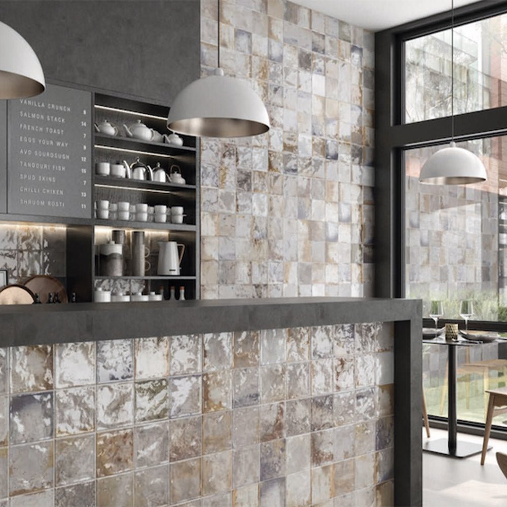 Romana Grey Mosaic Effect Tile - ROCCIA Outlet