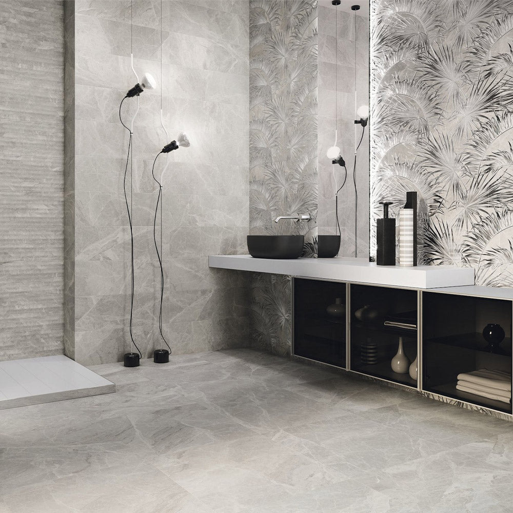 Silver Marble Effect Tile - ROCCIA Outlet